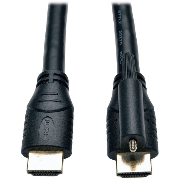Tripp Lite 15ft High Speed HDMI Cable with Ethernet and Locking Connector Ultra HD 4K x 2K M-M 15' - American Tech Depot
