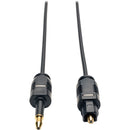Tripp Lite 10ft Toslink to Mini Toslink Ultra Thin Digital SPDIF Audio Cable 10' 3M 3 Meter - American Tech Depot