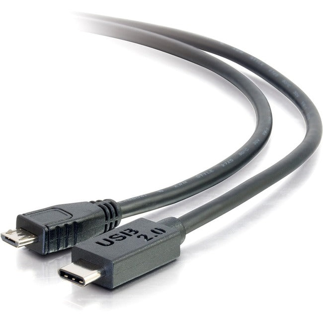 C2G 12ft USB C to USB Micro B Cable - USB C 2.0 to USB Micro B - M-M - American Tech Depot