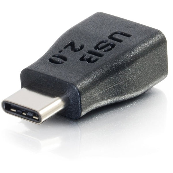 C2G USB 2.0 USB Type C to USB Micro B Adapter M-F - USB C to Phone Black - American Tech Depot