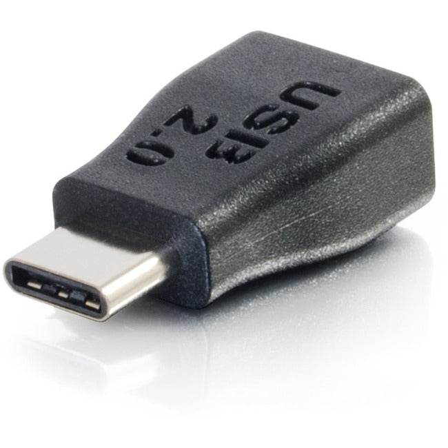 C2G USB 2.0 USB Type C to USB Micro B Adapter M-F - USB C to Phone Black - American Tech Depot