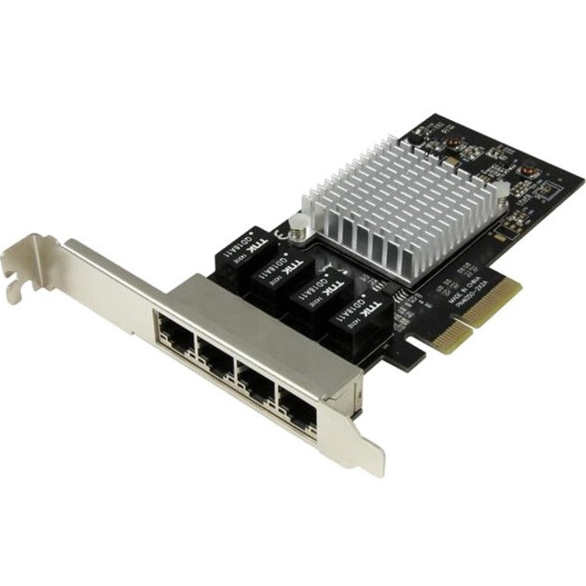 StarTech.com 4-Port Gigabit Ethernet Network Card - PCI Express, Intel I350 NIC - Quad Port PCIe Network Adapter Card w- Intel Chip - American Tech Depot