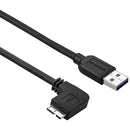 StarTech.com 1m 3 ft Slim Micro USB 3.0 Cable - M-M - USB 3.0 A to Left-Angle Micro USB - USB 3.1 Gen 1 (5 Gbps) - American Tech Depot