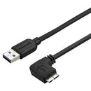 StarTech.com 1m 3 ft Slim Micro USB 3.0 Cable - M-M - USB 3.0 A to Right-Angle Micro USB - USB 3.1 Gen 1 (5 Gbps) - American Tech Depot