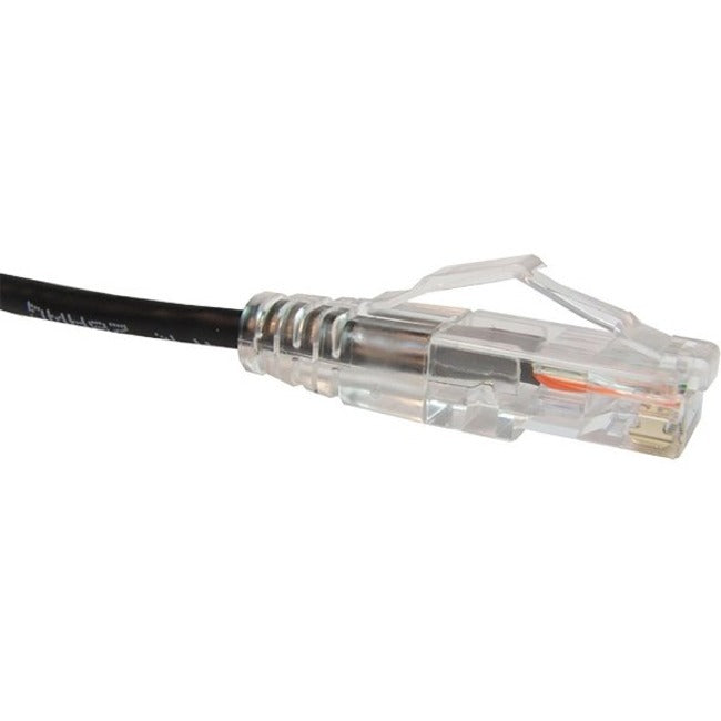 Unirise Clearfit Slim Cat6 Patch Cable, Snagless, Black, 30ft - American Tech Depot