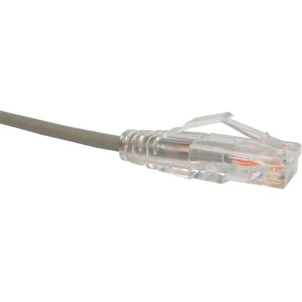 Unirise Clearfit Slim Cat6 Patch Cable, Snagless, Gray, 30ft - American Tech Depot