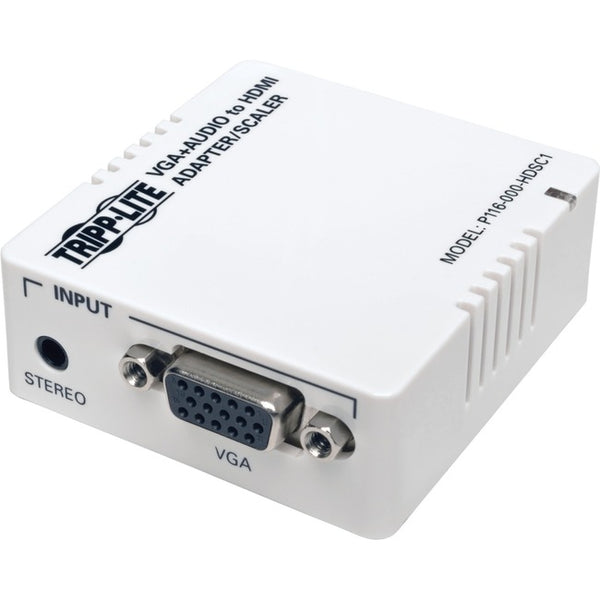 Tripp Lite VGA to HDMI Adapter Converter for Stereo Audio - Video White - American Tech Depot