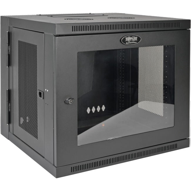 Tripp Lite 10U Wall Mount Rack Enclosure Server Cabinet w-Swinging Door Acrylic Window - American Tech Depot