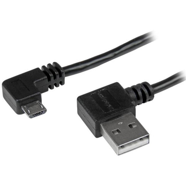 StarTech.com 1m 3 ft Micro-USB Cable with Right-Angled Connectors - M-M - USB A to Micro B Cable - American Tech Depot