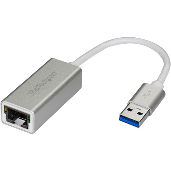 StarTech.com USB 3.0 to Gigabit Network Adapter - Silver - Sleek Aluminum Design Ideal for MacBook, Chromebook or Tablet - American Tech Depot