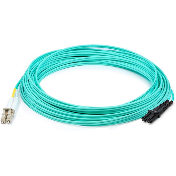 AddOn 5m LC (Male) to MT-RJ (Male) Aqua OM3 Duplex Fiber OFNR (Riser-Rated) Patch Cable - American Tech Depot