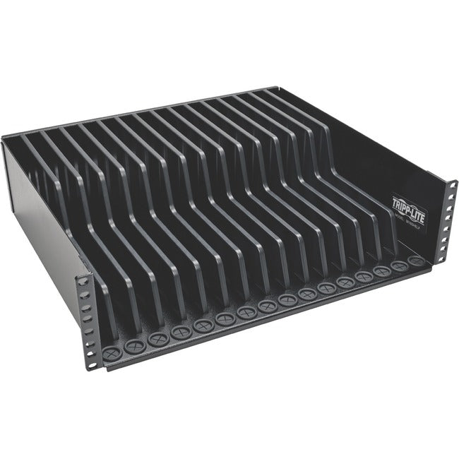 Tripp Lite 3U Rack-Mount Tablet iPad Laptop Chromebook Storage Shelf for Racks - American Tech Depot