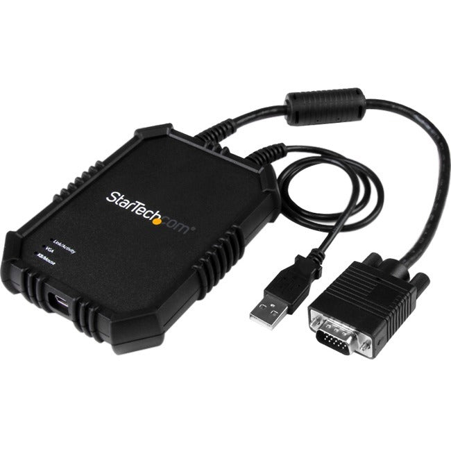StarTech.com Laptop to Server KVM Console - Rugged USB Crash Cart Adapter with File Transfer and Video Capture - American Tech Depot