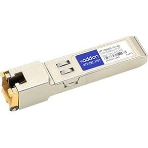 AddOn MSA and TAA Compliant 10-100Base-TX SFP Transceiver (Copper, 100m, RJ-45, Rugged)