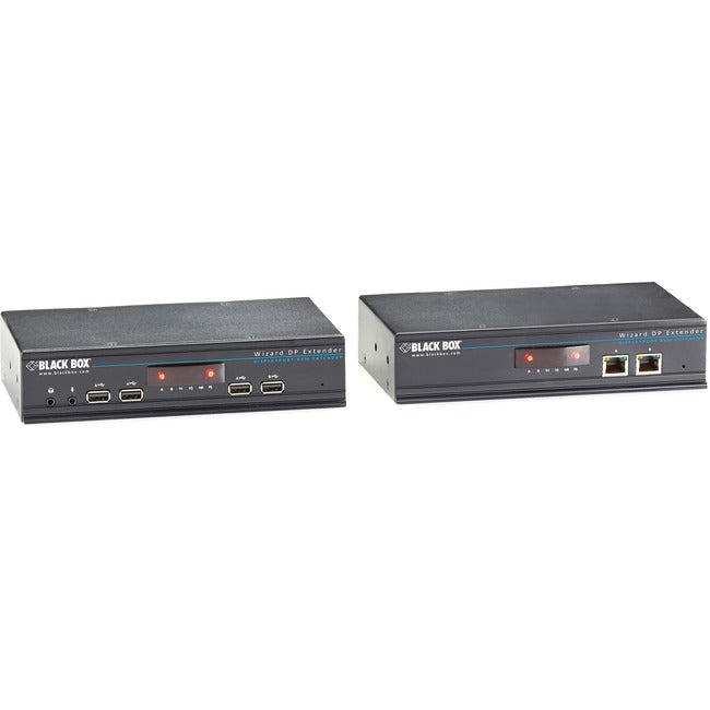 Black Box Dual-Head DisplayPort KVM Extender over CATx