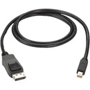 Black Box Mini DisplayPort to DisplayPort Cable, MM, 3-ft. (0.9-m) - American Tech Depot