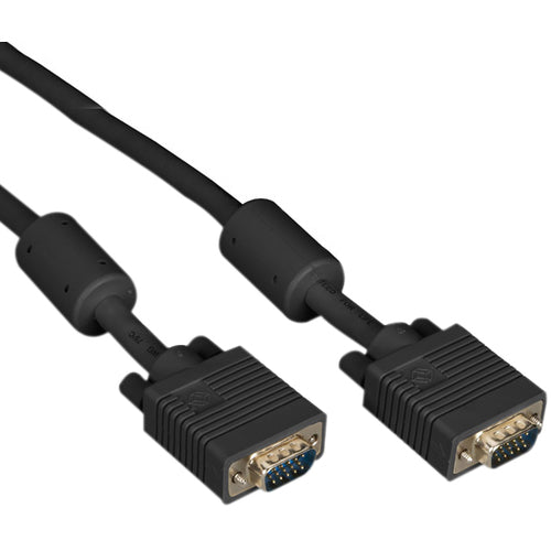 Black Box VGA Video Cable with Ferrite Core, Black, Male-Male, 5-ft. (1.5-m) - American Tech Depot