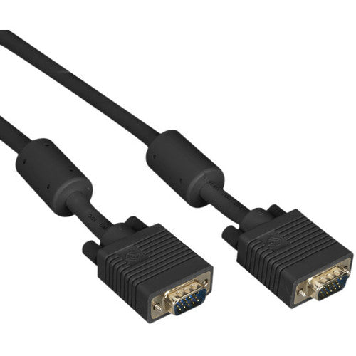 Black Box VGA Video Cable with Ferrite Core, Black, Male-Male, 10-ft. (3.0-m) - American Tech Depot