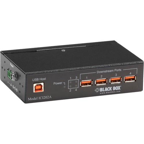 Black Box Industrial-Grade USB Hub, 4-Port with Isolation - American Tech Depot