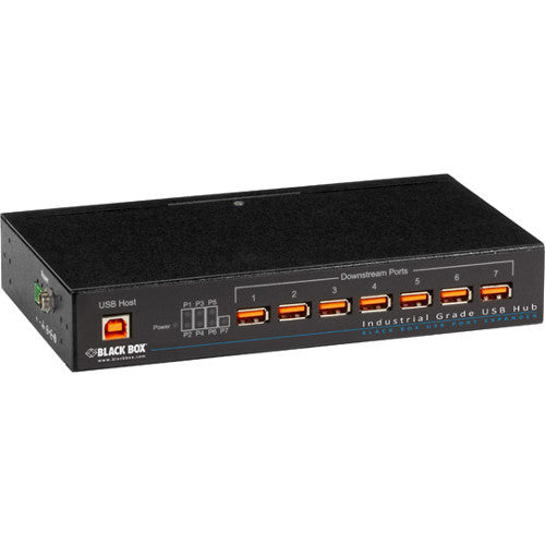 Black Box Industrial-Grade USB Hub, 7-Port - American Tech Depot