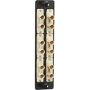 Black Box JPM460 Series Fiber Adapter Panel - High Density, (6) ST Duplex, Ceramic, Beige - American Tech Depot