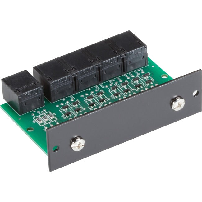 Black Box RS232 Passive Splitter Rackmount Card - RJ45, 4-Port