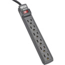 Tripp Lite Power Strip 6 Outlet NEMA 5-15R AC 6 ' Cord 5-15P Black Housing - American Tech Depot