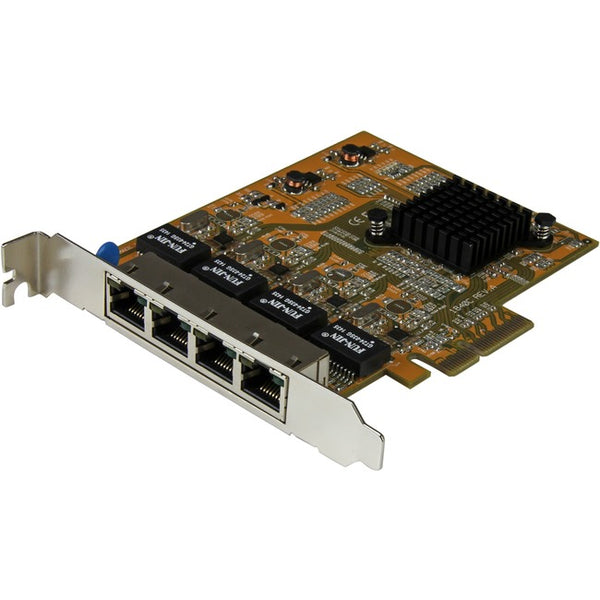 StarTech.com 4-Port PCI Express Gigabit Network Adapter Card - Quad-Port PCIe Gigabit NIC - American Tech Depot