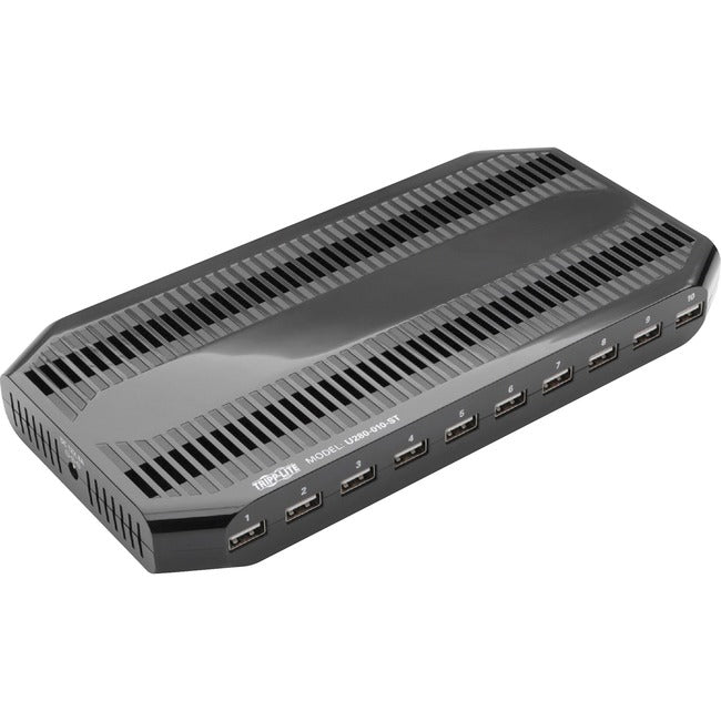 Tripp Lite 10-Port USB Charging Station Hub w Adjustable Storage Tablet - Smartphone - iPad - Iphone 5V 21A 105W