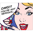 OTM POP Prints White Mouse Pad, Lady Lucy