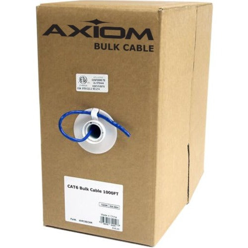 Axiom CAT5e Plenum Bulk Cable Spool 1000FT (Red) - American Tech Depot