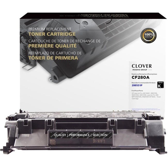 Clover Technologies Remanufactured Toner Cartridge - Alternative for HP 80A, 80X - Black