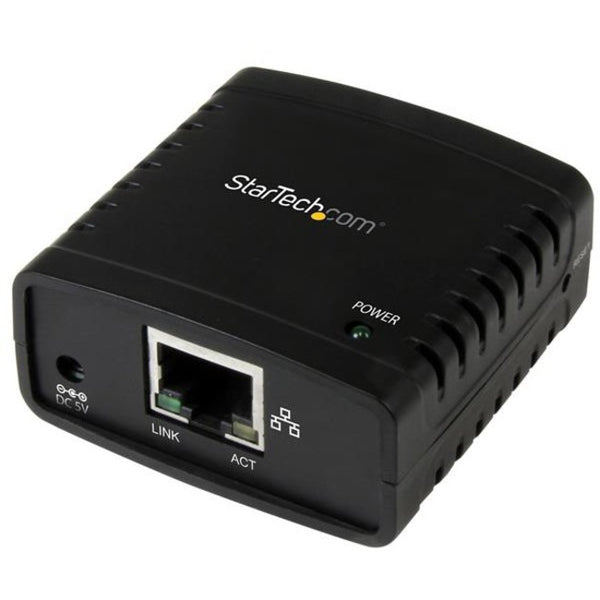 StarTech.com 10-100Mbps Ethernet to USB 2.0 Network LPR Print Server - USB Print Server with 10Base-T-100Base-TX Auto-sensing