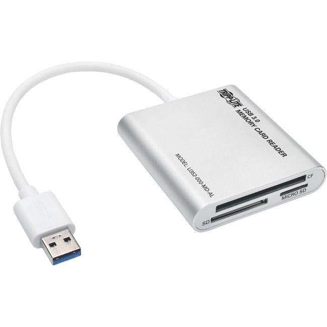 Tripp Lite USB 3.0 SuperSpeed Multi-Drive Memory Card Reader-Writer Aluminum 5Gbps - American Tech Depot