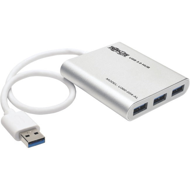 Tripp Lite 4-Port Portable USB 3.0 SuperSpeed Mini Hub Aluminum - American Tech Depot