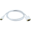 Monoprice 6ft 28AWG DisplayPort to VGA Cable - White - American Tech Depot