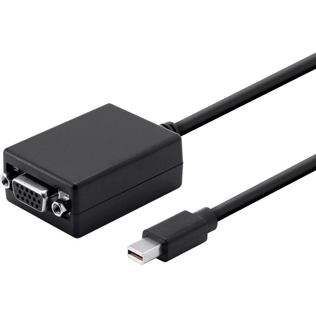 Monoprice Mini DisplayPort 1.1 to VGA Adapter, Black - American Tech Depot