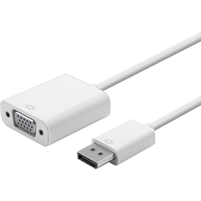 Monoprice DisplayPort 1.2a to VGA Active Adapter, White - American Tech Depot