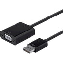 Monoprice DisplayPort 1.2a to VGA Active Adapter, Black - American Tech Depot