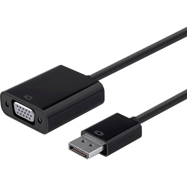 Monoprice DisplayPort 1.2a to VGA Active Adapter, Black - American Tech Depot