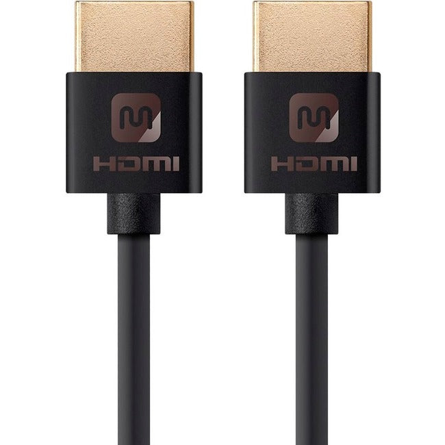 Monoprice Ultra Slim Series High Speed HDMI Cable, 6ft Black - American Tech Depot