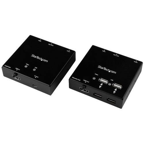 StarTech.com HDMI over CAT6 Extender with 4-port USB Hub - Remote HDMI over CAT5 or CAT6 - 165 ft (50m) - 1080p - American Tech Depot