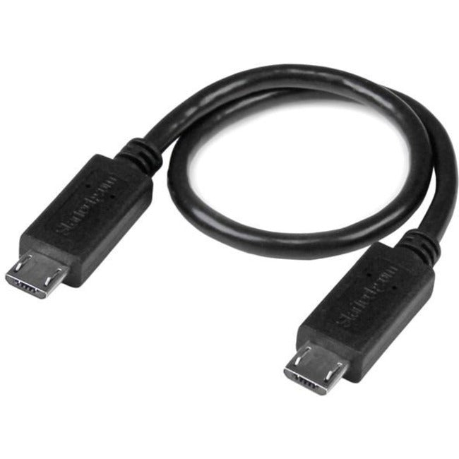 StarTech.com 8in USB OTG Cable - Micro USB to Micro USB - M-M - USB OTG Adapter - 8 inch - American Tech Depot