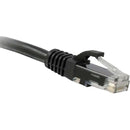 ENET Cat5e Black 2 Foot Patch Cable with Snagless Molded Boot (UTP) High-Quality Network Patch Cable RJ45 to RJ45 - 2Ft - American Tech Depot