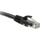 ENET Cat5e Black 8 Foot Patch Cable with Snagless Molded Boot (UTP) High-Quality Network Patch Cable RJ45 to RJ45 - 8Ft