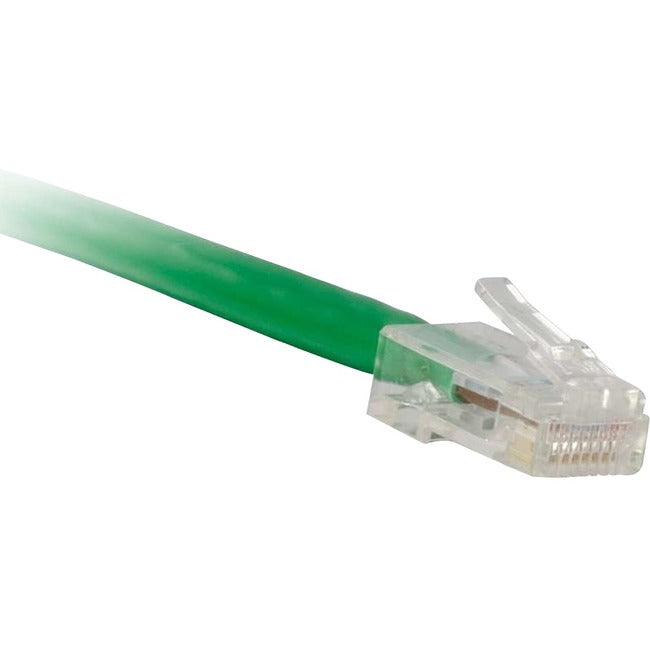 ENET Cat5e Green 15 Foot Non-Booted (No Boot) (UTP) High-Quality Network Patch Cable RJ45 to RJ45 - 15Ft - American Tech Depot