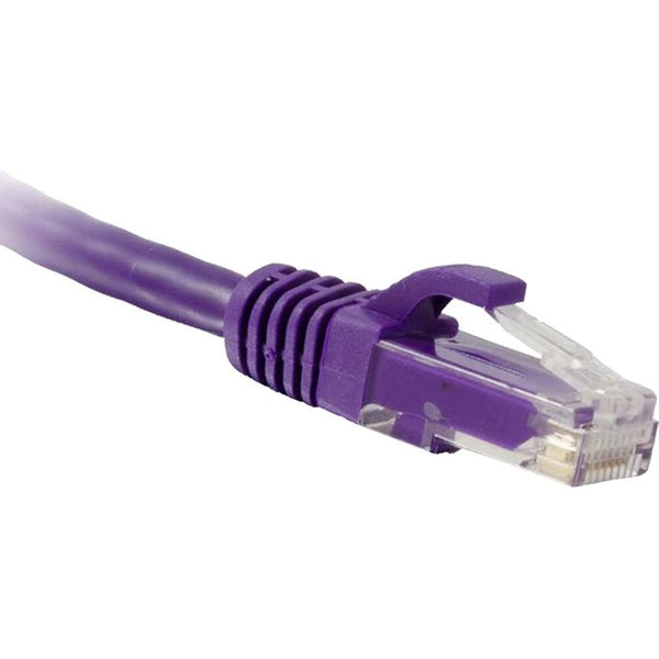 ENET Cat5e Purple 1 Foot Patch Cable with Snagless Molded Boot (UTP) High-Quality Network Patch Cable RJ45 to RJ45 - 1Ft - American Tech Depot