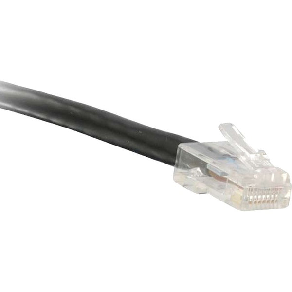 ENET Cat6 Black 1 Foot Non-Booted (No Boot) (UTP) High-Quality Network Patch Cable RJ45 to RJ45 - 1Ft - American Tech Depot