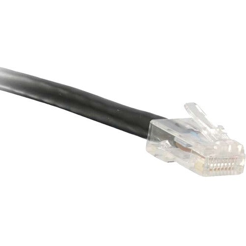 ENET Cat6 Black 15 Foot Non-Booted (No Boot) (UTP) High-Quality Network Patch Cable RJ45 to RJ45 - 15Ft - American Tech Depot