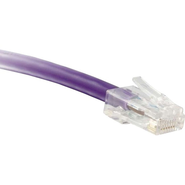 ENET Cat6 Purple 1 Foot Non-Booted (No Boot) (UTP) High-Quality Network Patch Cable RJ45 to RJ45 - 1Ft - American Tech Depot
